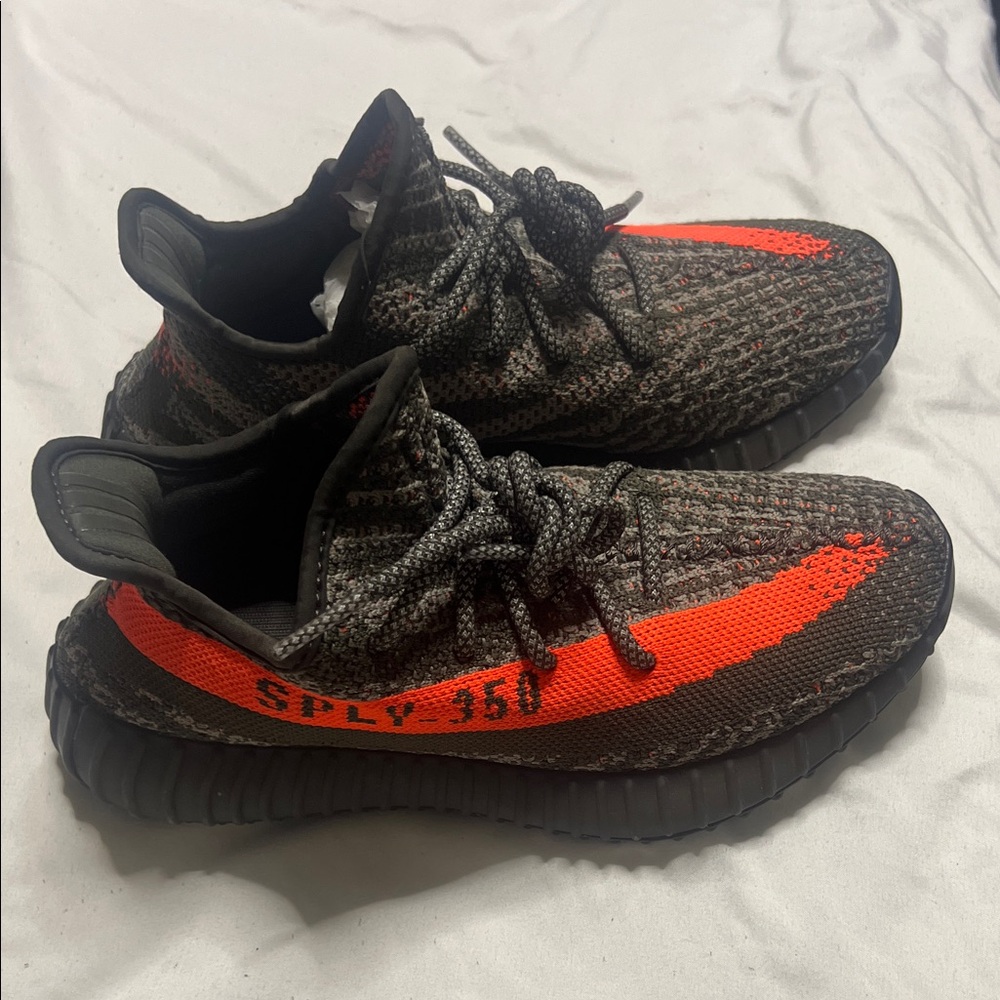 Yeezy Boost 350 V2 Black and Orange Sneakers